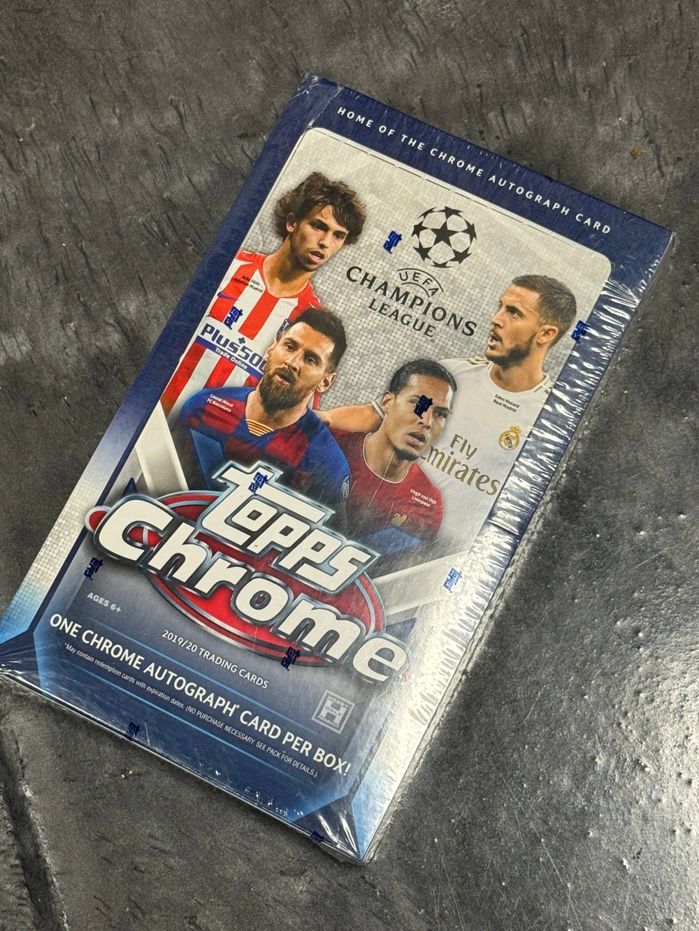 NEW SEALED 2019/20 Topps Chrome UEFA Champions League Soccer Hobby Box